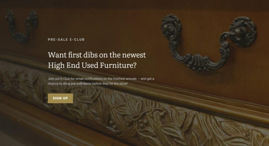 High End Used Furniture