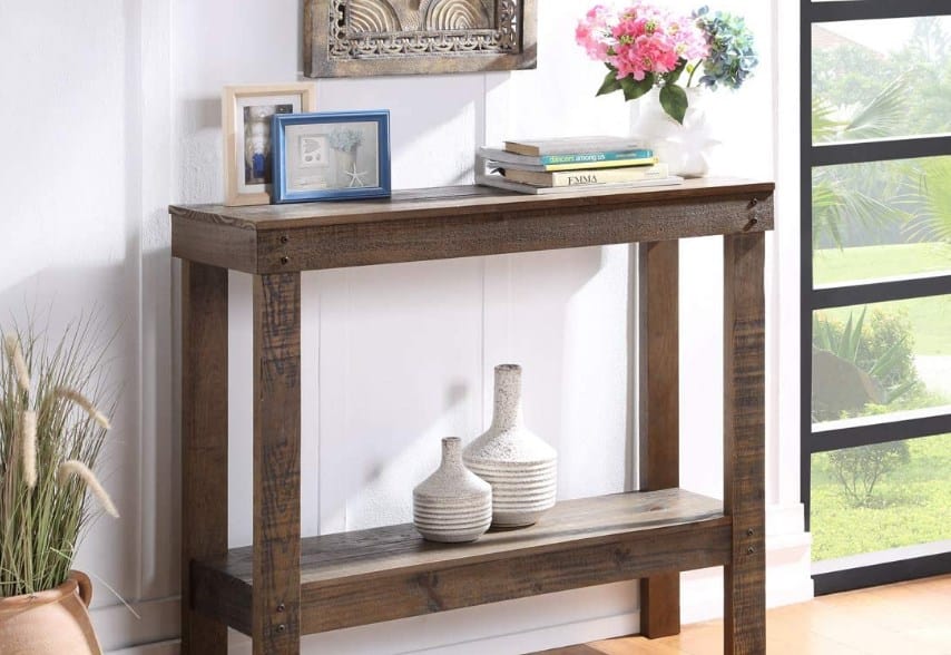 Wood Console Table