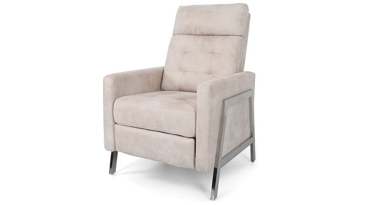 Baron Tufted Back Fabric Recliner