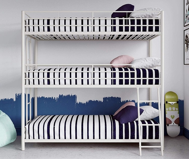 Max and Finn Altona Metal Triple Bunk Bed