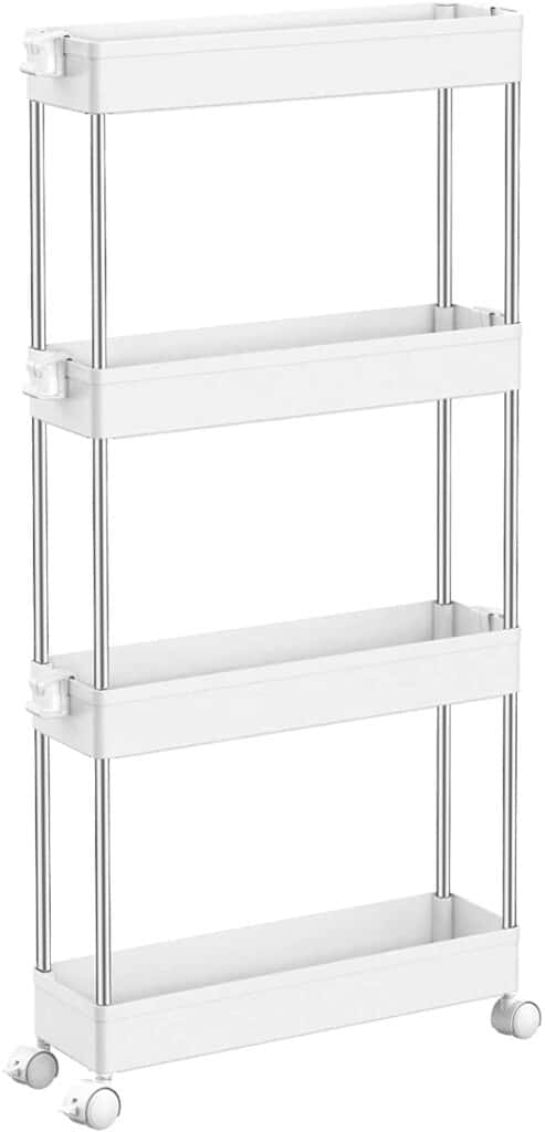 SPACEKEEPER 4 Tier Slim Storage Cart