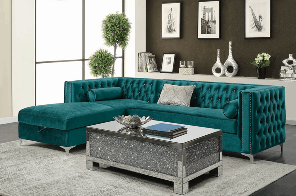 Velvet Sectional