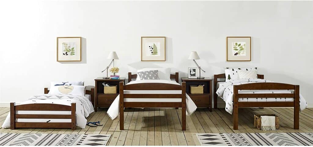 dorel living triple beds