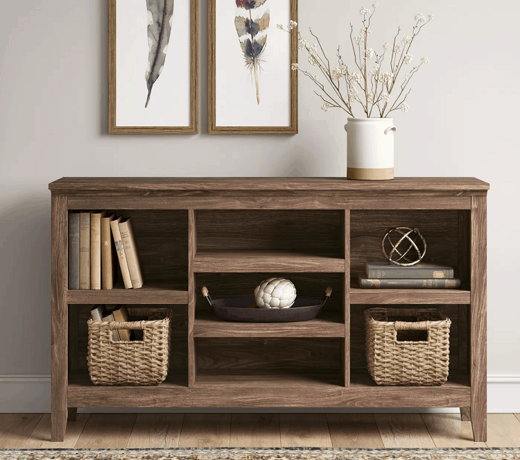 Carson Horizontal Bookcase with Adjustable Shelves