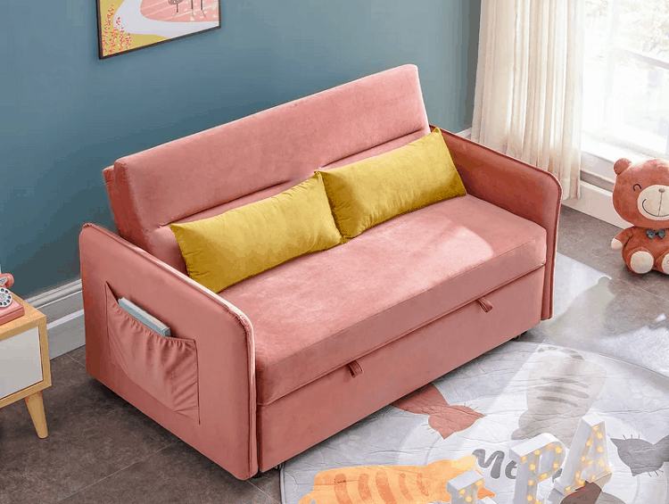 Everly Quinn Square Arm Sofa Bed