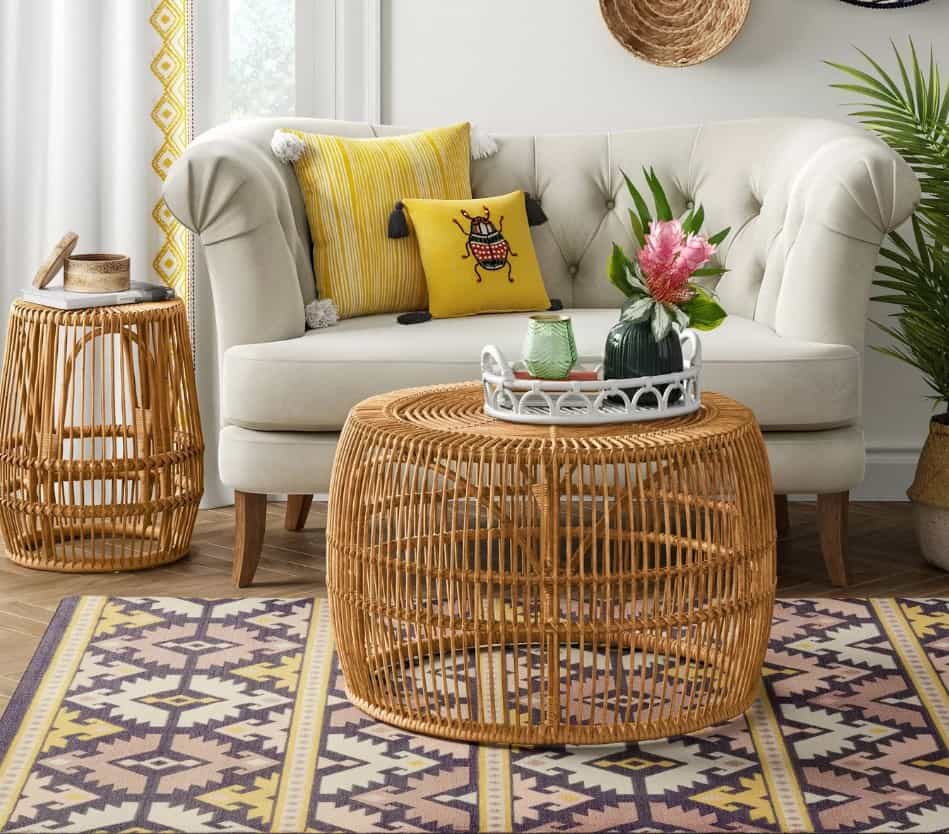 Pyronia Rattan Cage Coffee Table