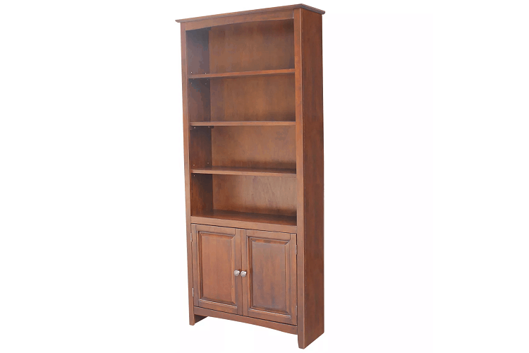 Shaker Bookcase with Two Lower Doors