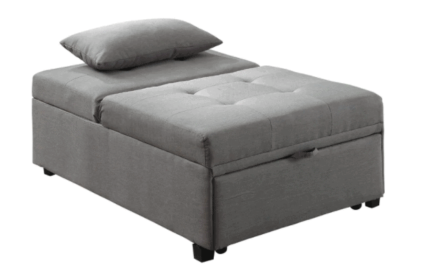 grey ottoman