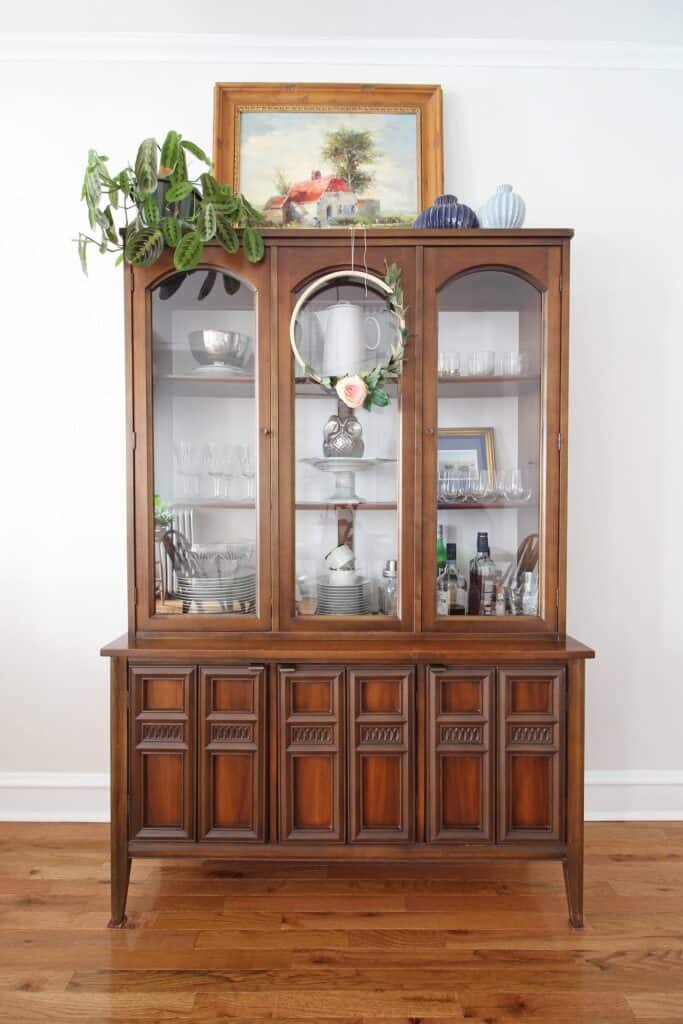 china cabinet greenery